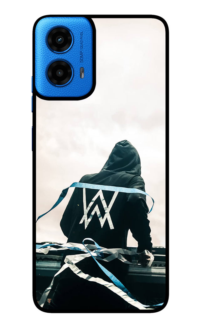 Alan Walker Moto G45 Glass Case Back Cover by Casekaro