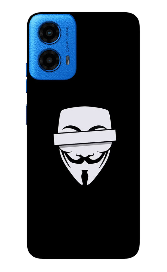 Anonymous Face Moto G45 Glass Case