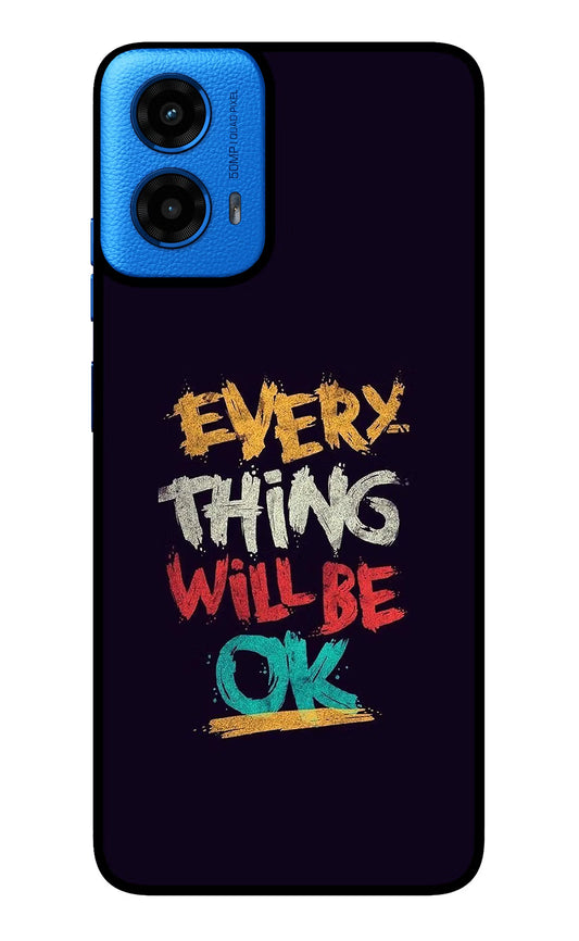 Everything Will Be Ok Moto G45 Glass Case