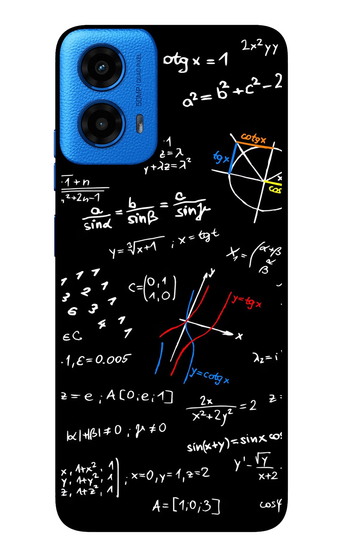 Mathematics Formula Moto G45 Glass Case