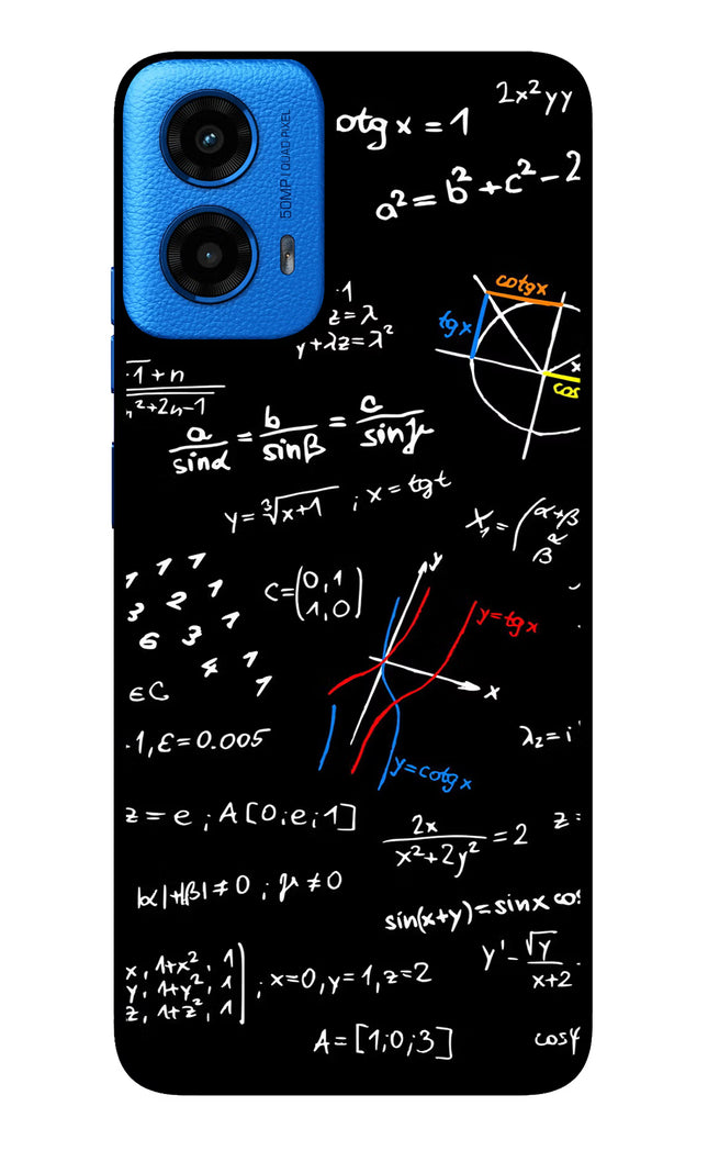 Mathematics Formula Moto G45 Glass Case Back Cover by Casekaro