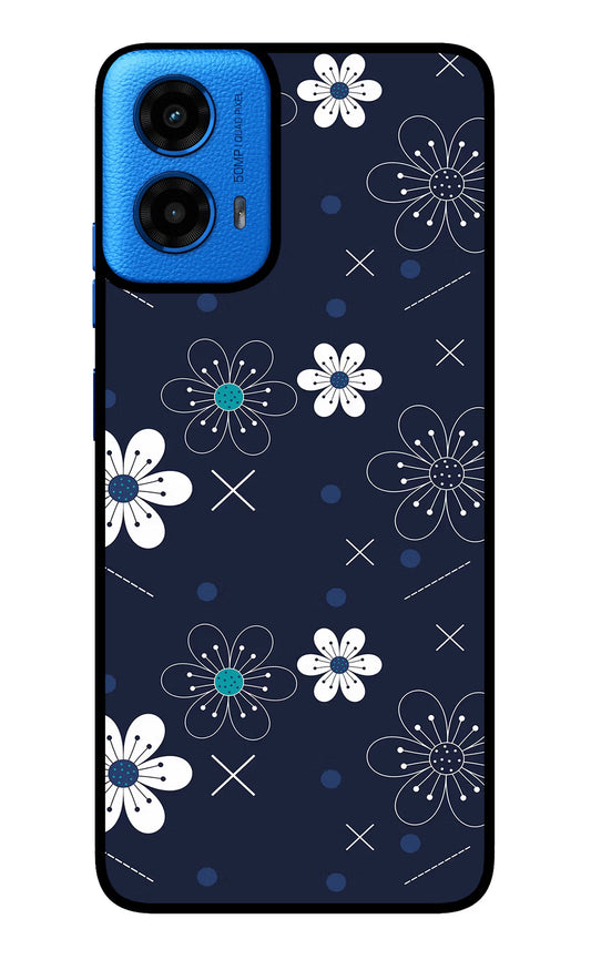 Flowers Moto G45 Glass Case