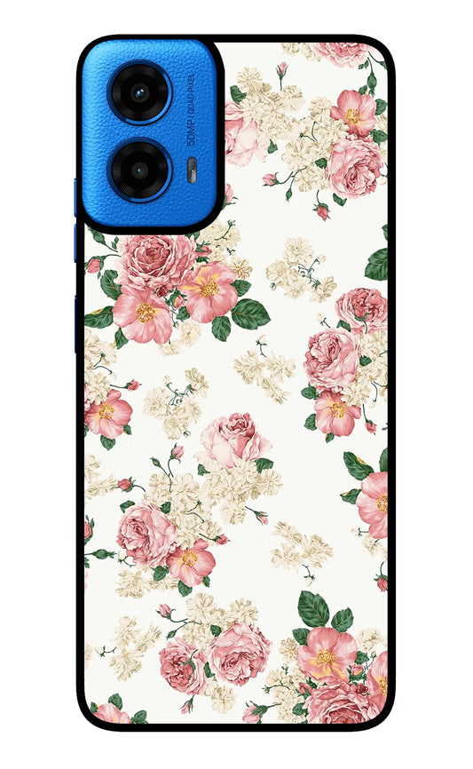Flowers Moto G45 Glass Case