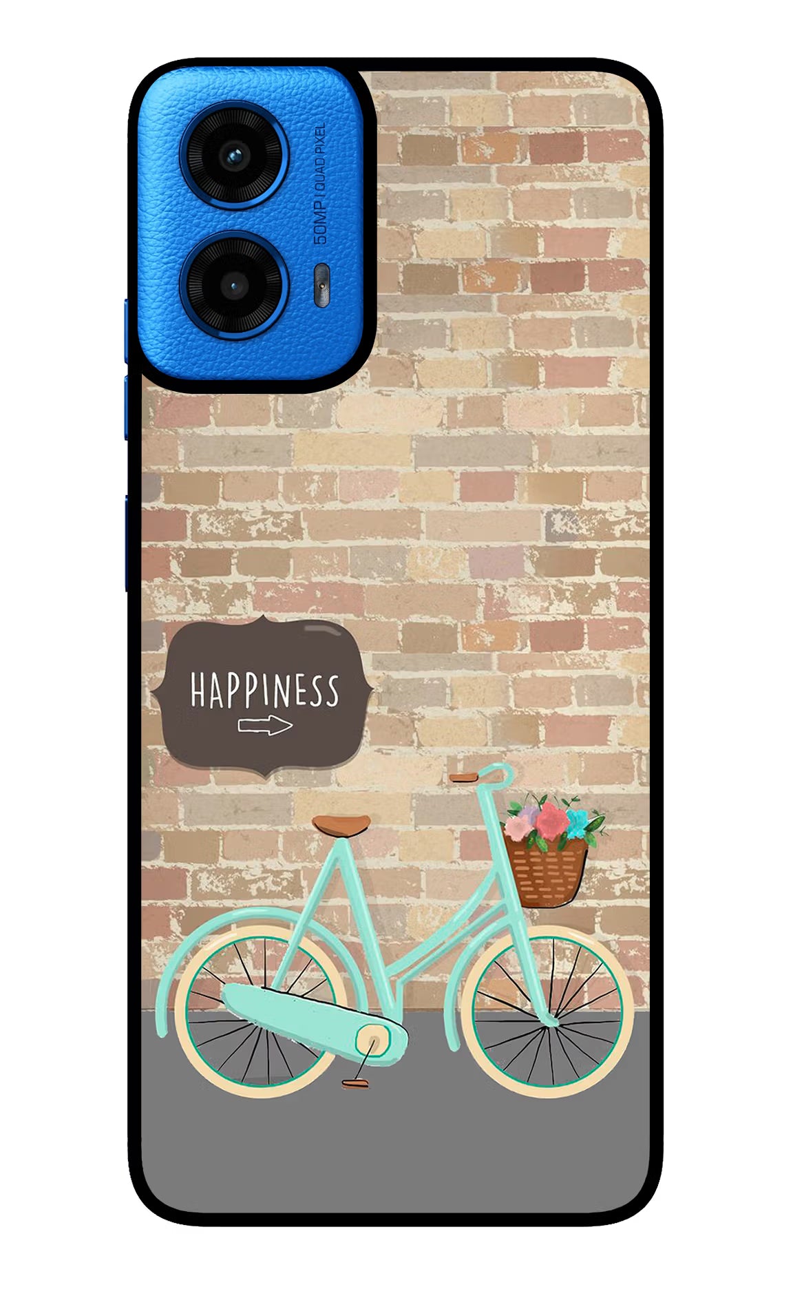 Happiness Artwork Moto G45 Glass Case