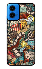 Cinema Abstract Moto G45 Glass Case