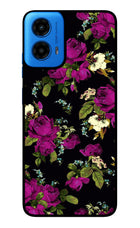 Flowers Moto G45 Glass Case Back Cover by Casekaro