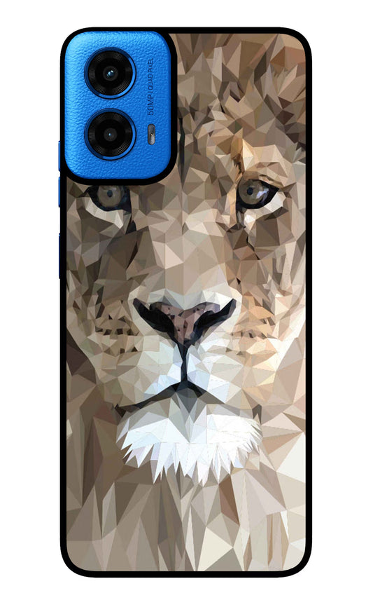 Lion Art Moto G45 Glass Case