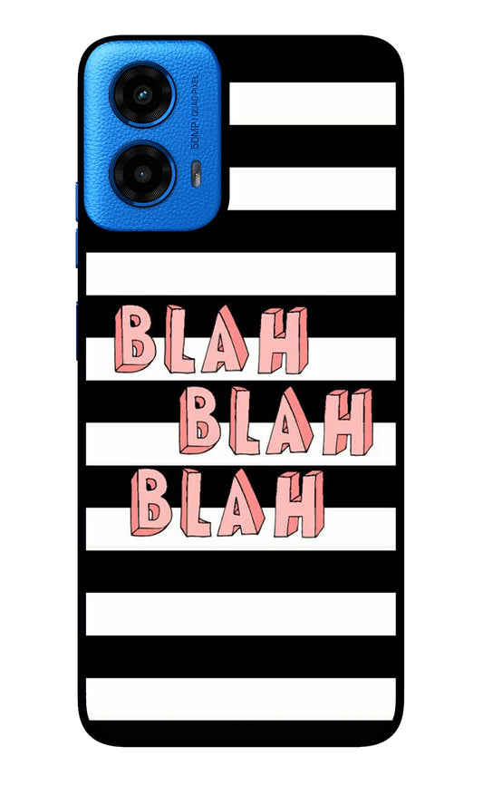 Blah Blah Blah Moto G45 Glass Case