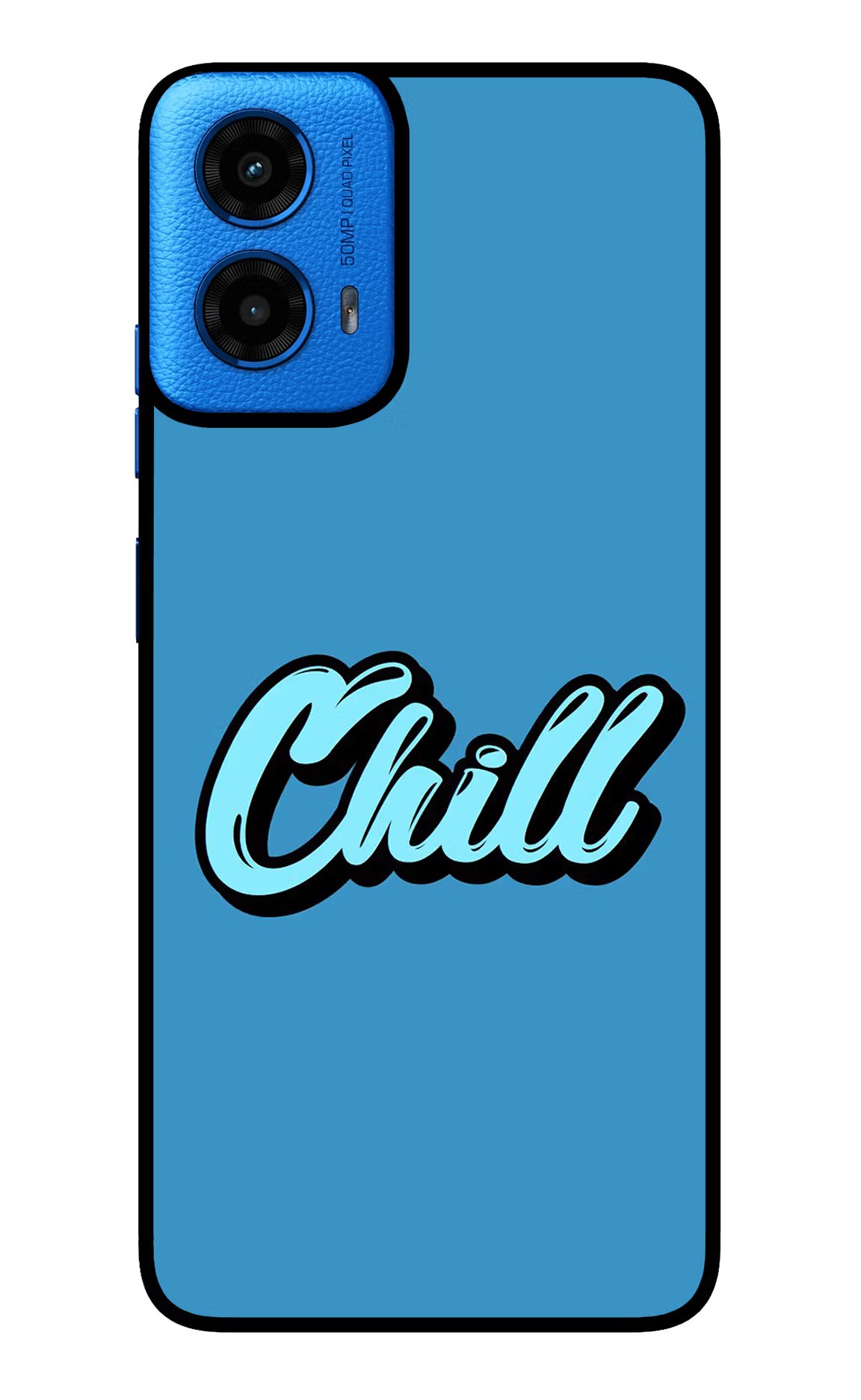 Chill Moto G45 Glass Case Back Cover by Casekaro