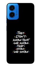 FRIENDS Dialogue Moto G45 Glass Case