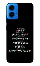 FRIENDS Character Moto G45 Glass Case Back Cover by Casekaro