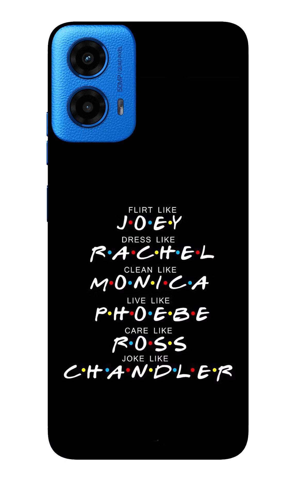 FRIENDS Character Moto G45 Glass Case Back Cover by Casekaro