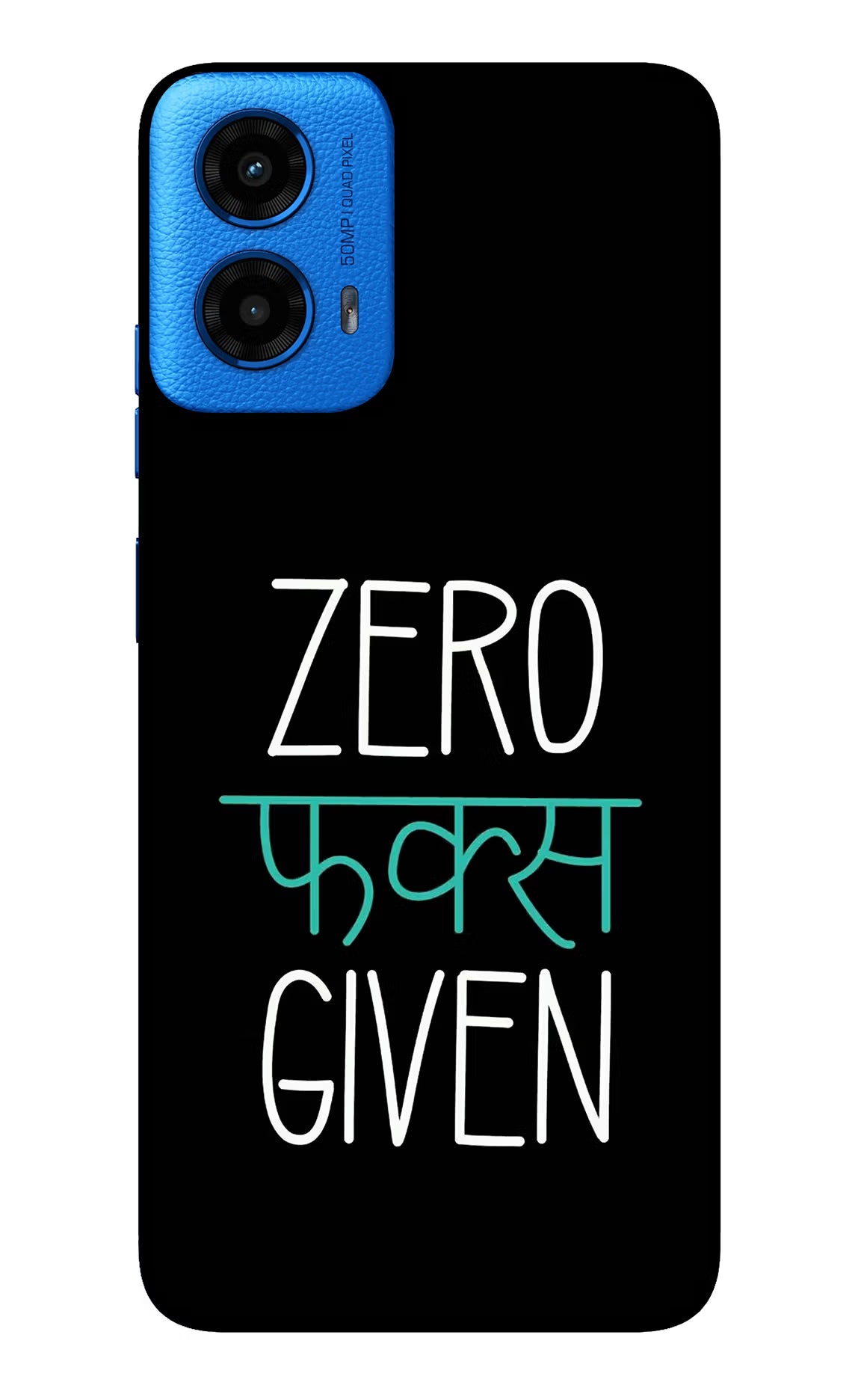 Zero Fucks Given Moto G45 Glass Case