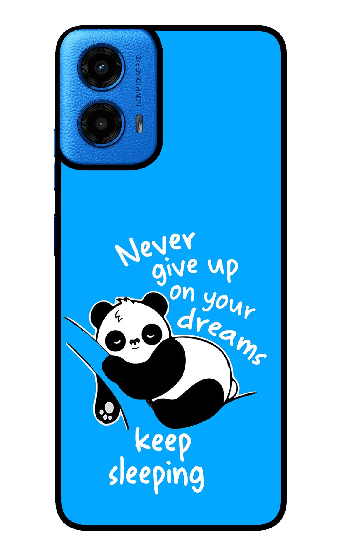 Keep Sleeping Moto G45 Glass Case Back Cover by Casekaro