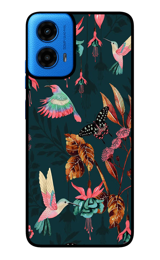 Birds Moto G45 Glass Case