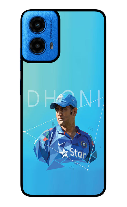 Dhoni Artwork Moto G45 Glass Case