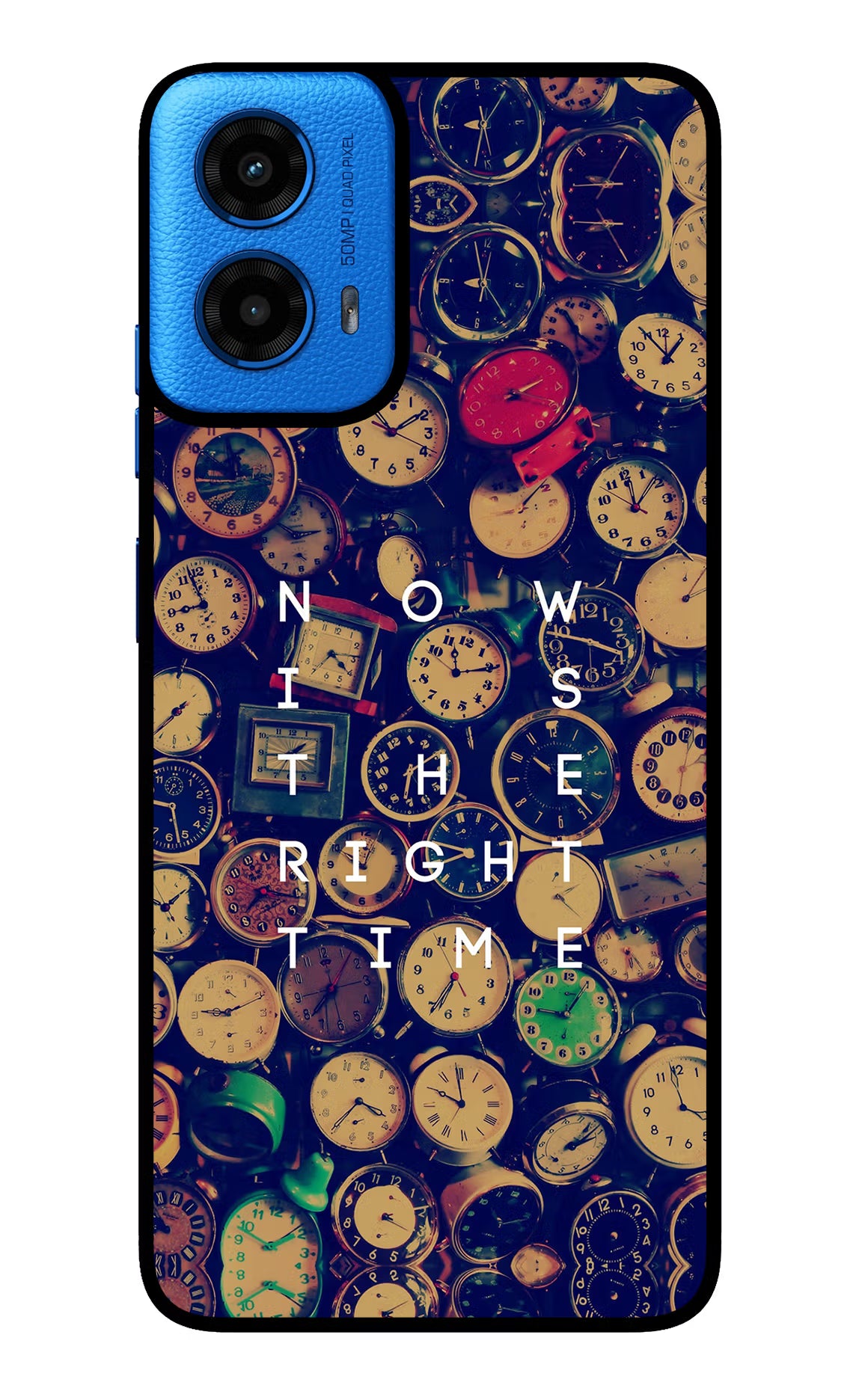Now is the Right Time Quote Moto G45 Glass Case