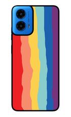 Rainbow Moto G45 Glass Case