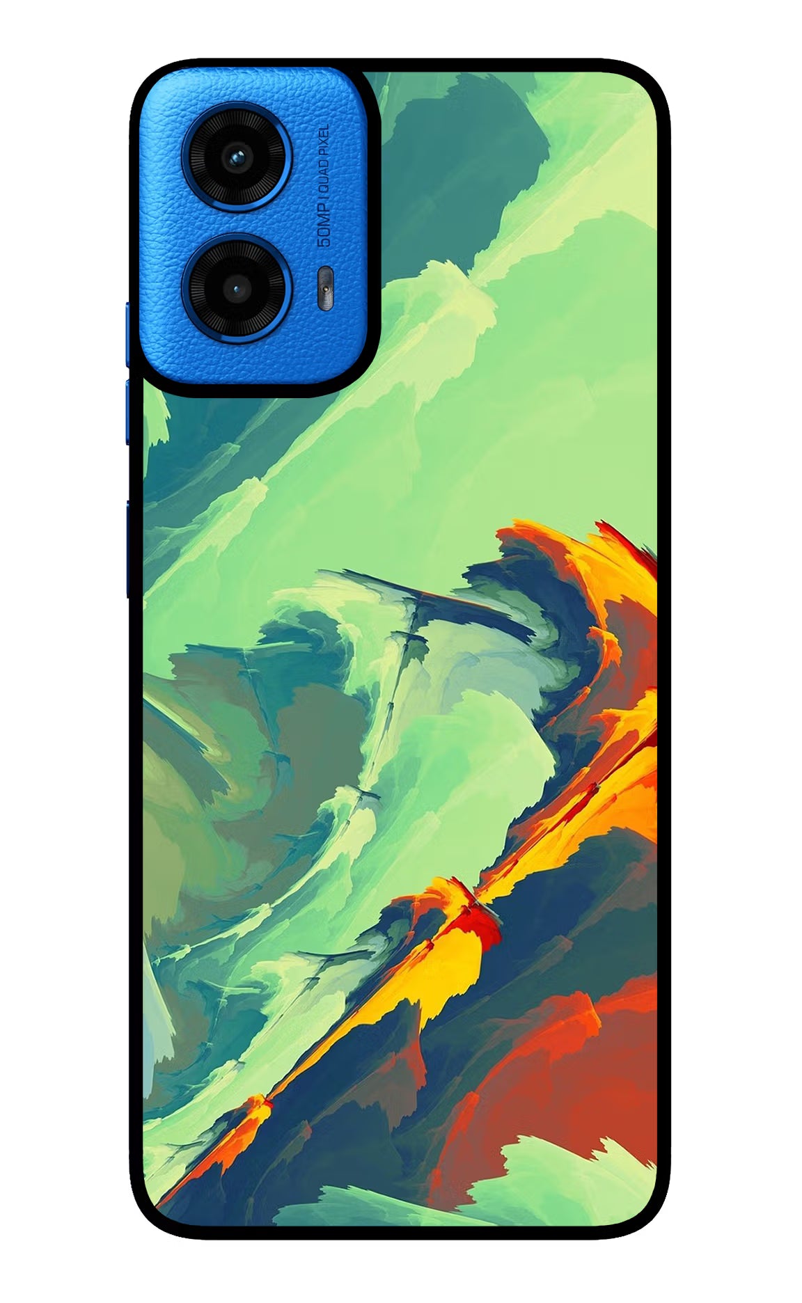 Paint Art Moto G45 Glass Case Back Cover by Casekaro
