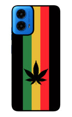 Weed Flag Moto G45 Glass Case Back Cover by Casekaro