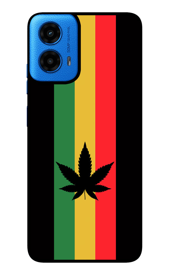 Weed Flag Moto G45 Glass Case Back Cover by Casekaro
