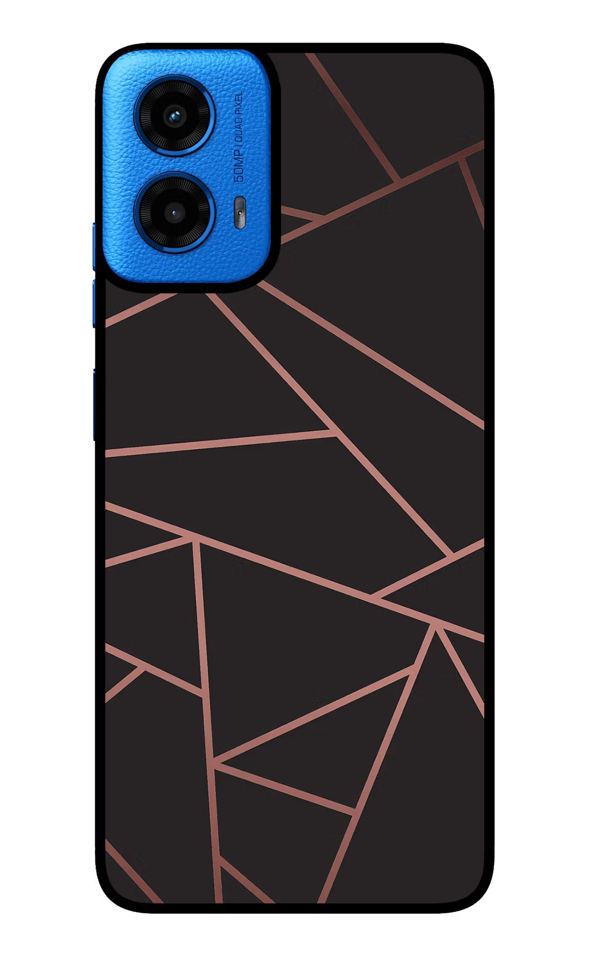 Geometric Pattern Moto G45 Glass Case Back Cover by Casekaro