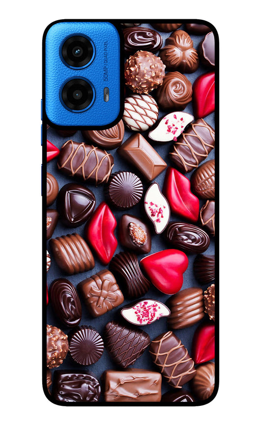 Chocolates Moto G45 Glass Case