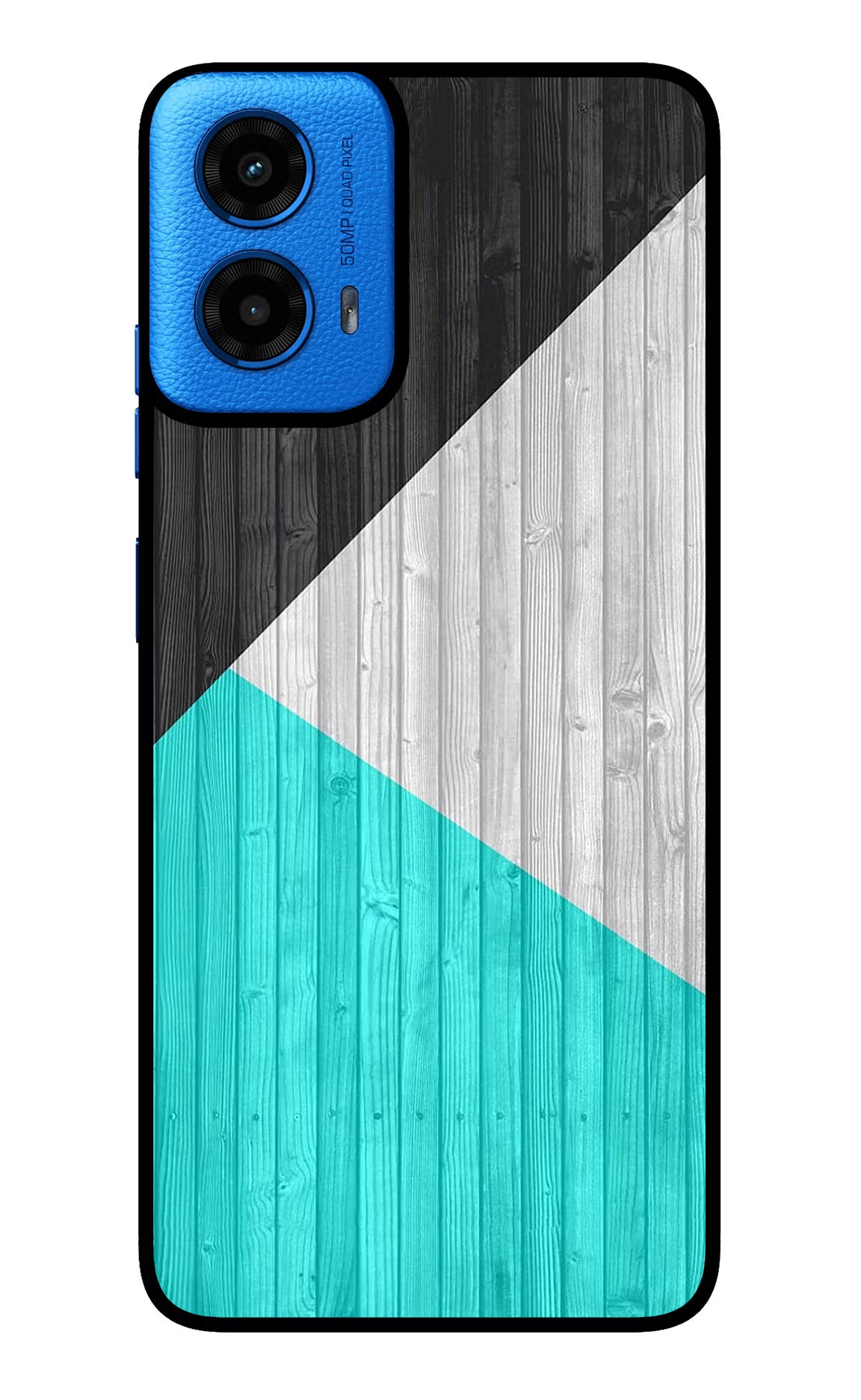 Wooden Abstract Moto G45 Glass Case