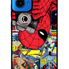 Spider Man Moto G45 Glass Case