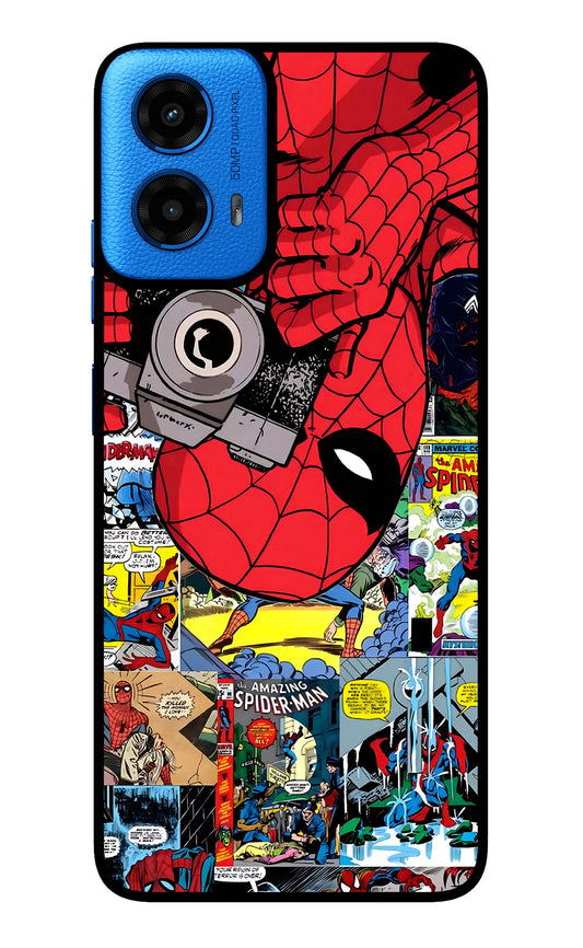 Spider Man Moto G45 Glass Case