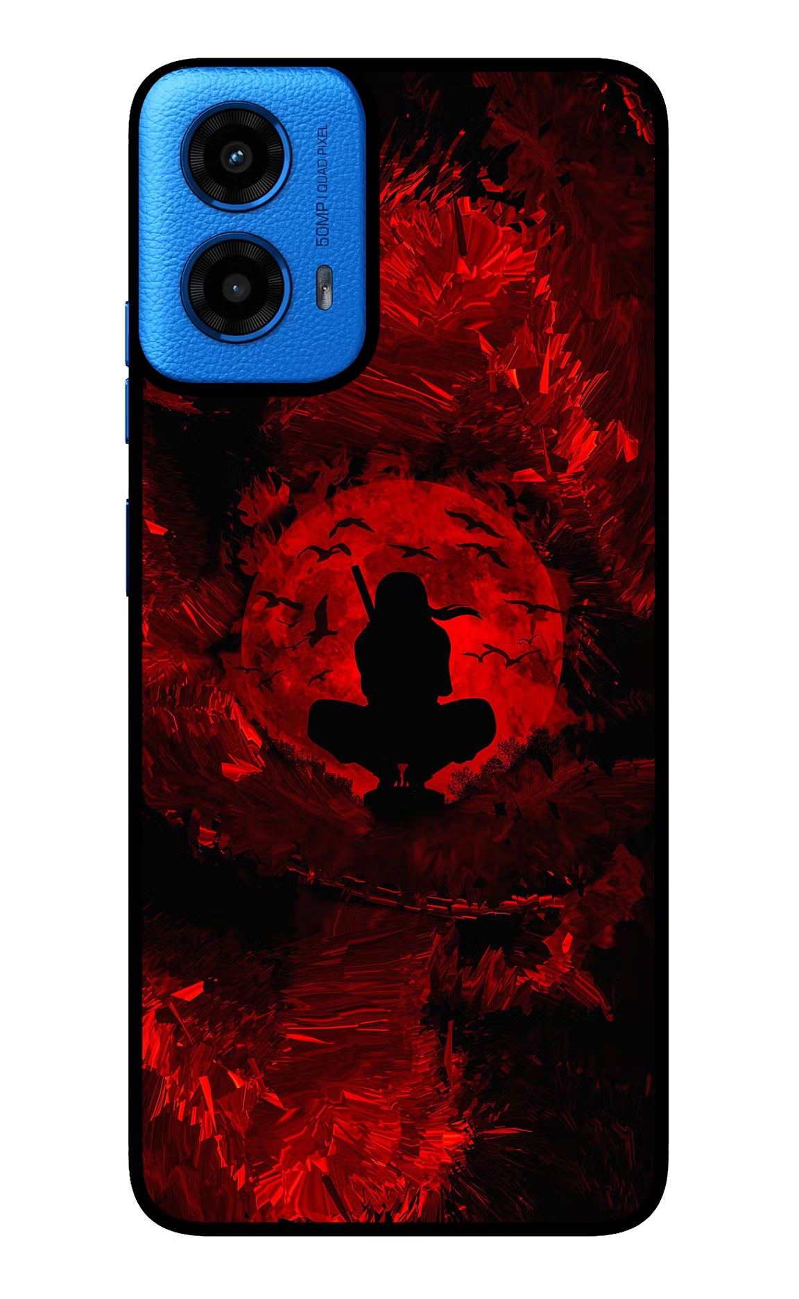 Itachi Uchiha Moto G45 Glass Case Back Cover by Casekaro