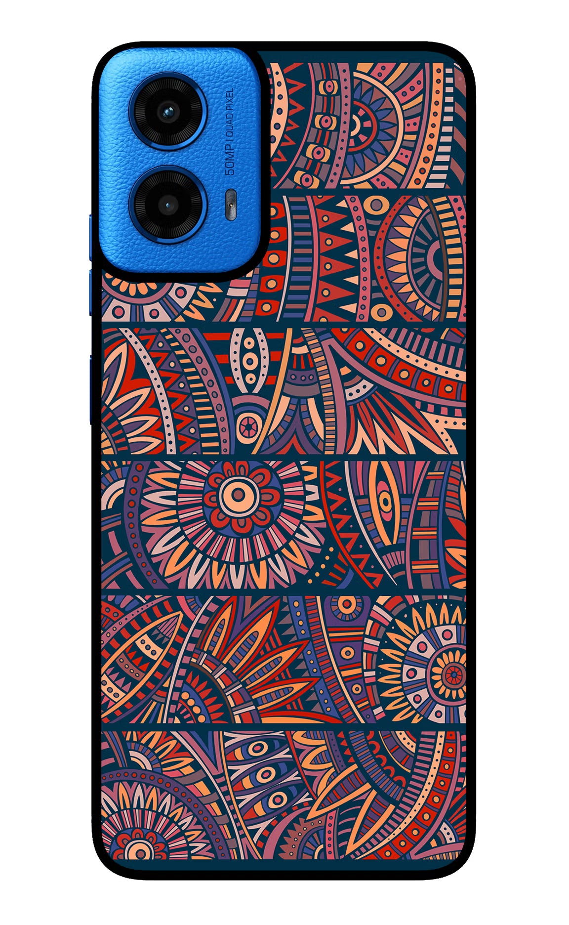 African Culture Design Moto G45 Glass Case
