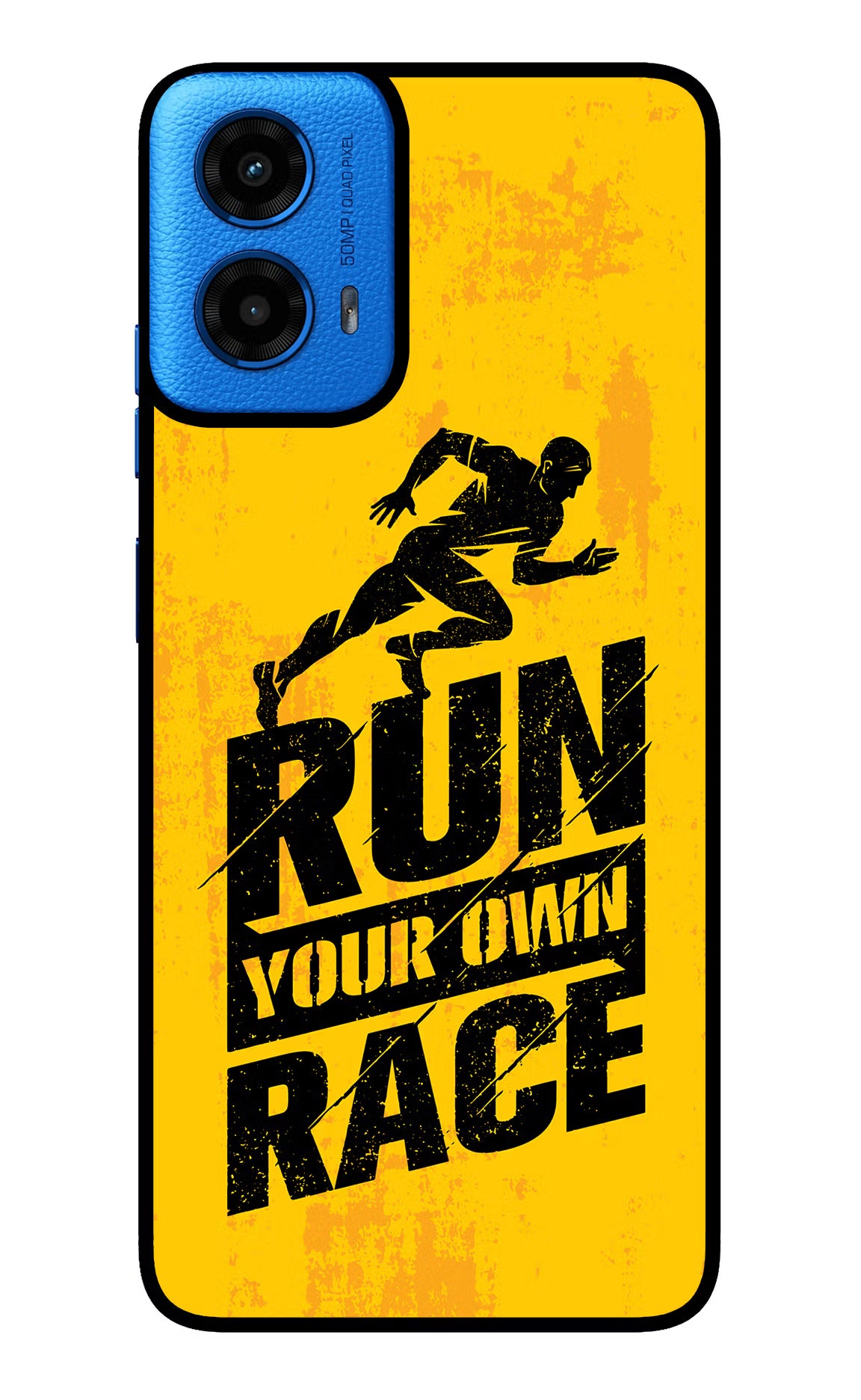 Run Your Own Race Moto G45 Glass Case