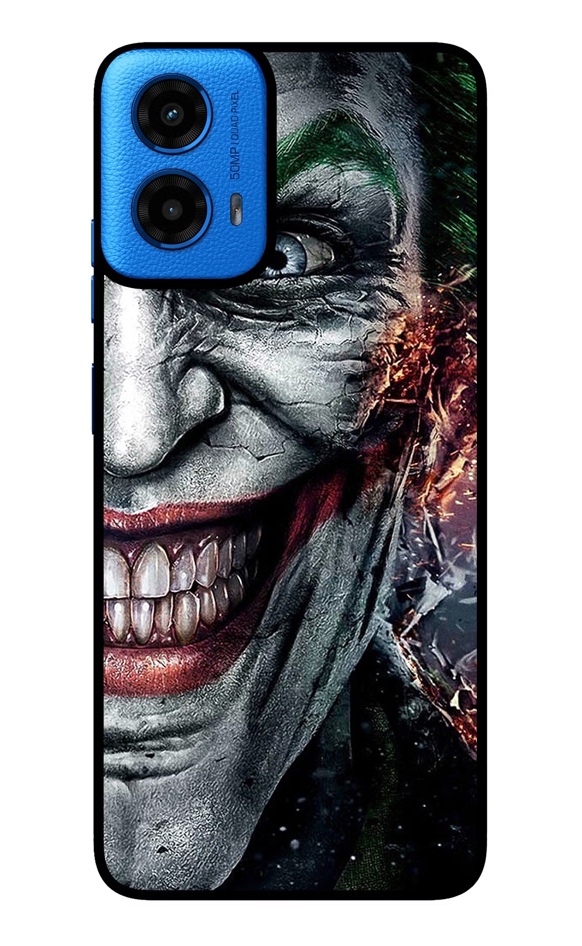Joker Cam Moto G45 Glass Case Back Cover by Casekaro