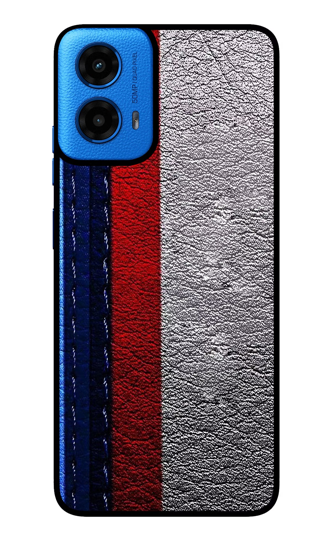 BMW Stripes Moto G45 Glass Case