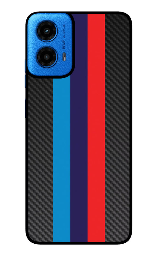 BMW Stripes Pattern Moto G45 Glass Case