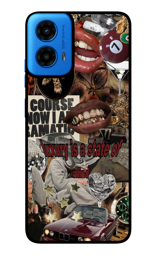 Luxury Moto G45 Glass Case