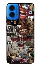 Luxury Moto G45 Glass Case Back Cover by Casekaro