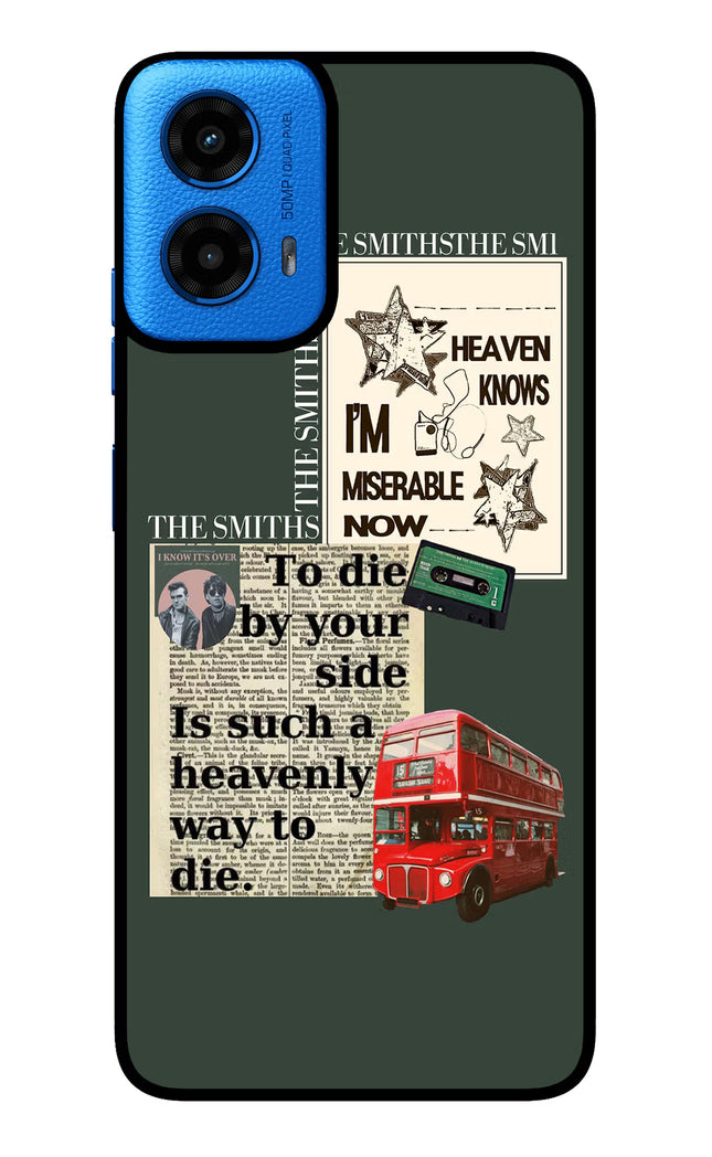 The Smiths Moto G45 Glass Case Back Cover by Casekaro