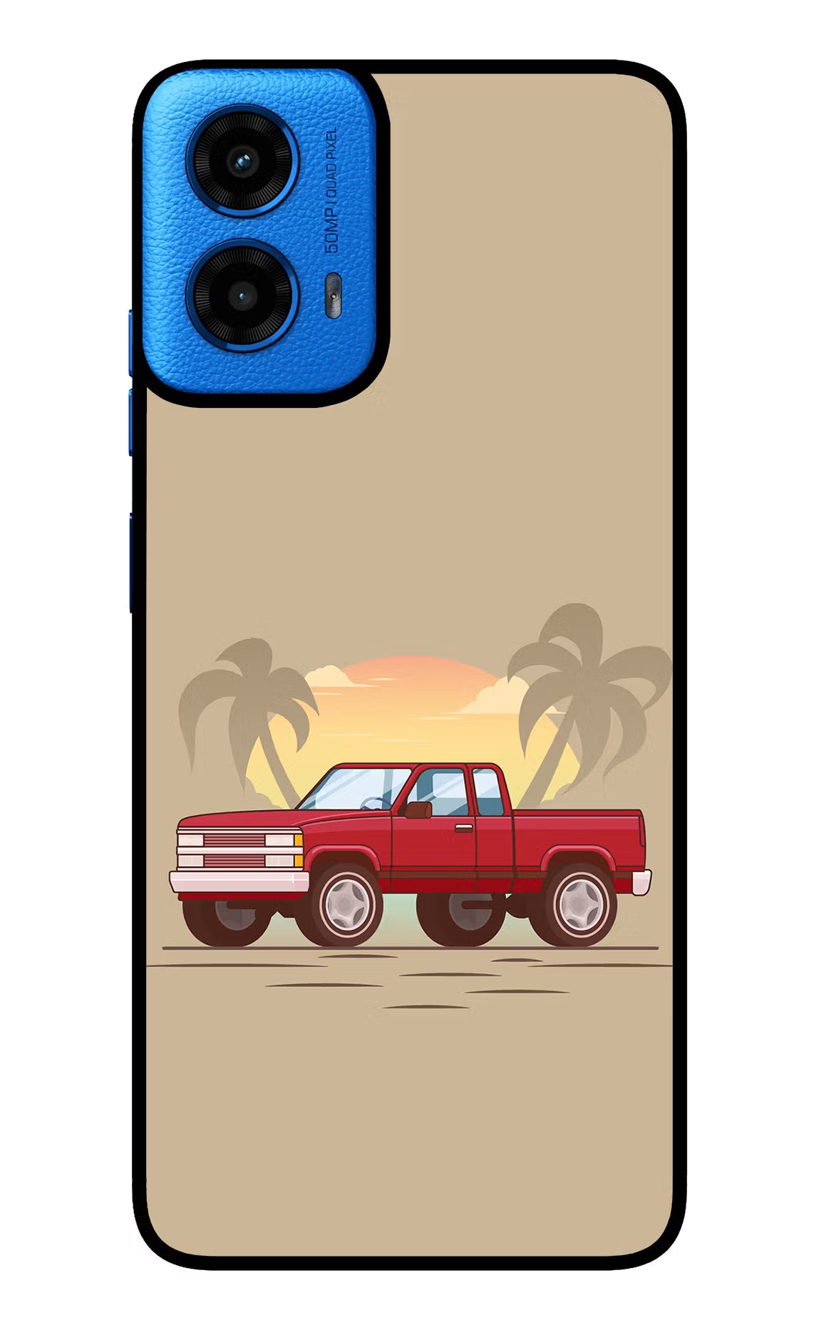 Desert Classic Drive Moto G45 Glass Case Back Cover by Casekaro