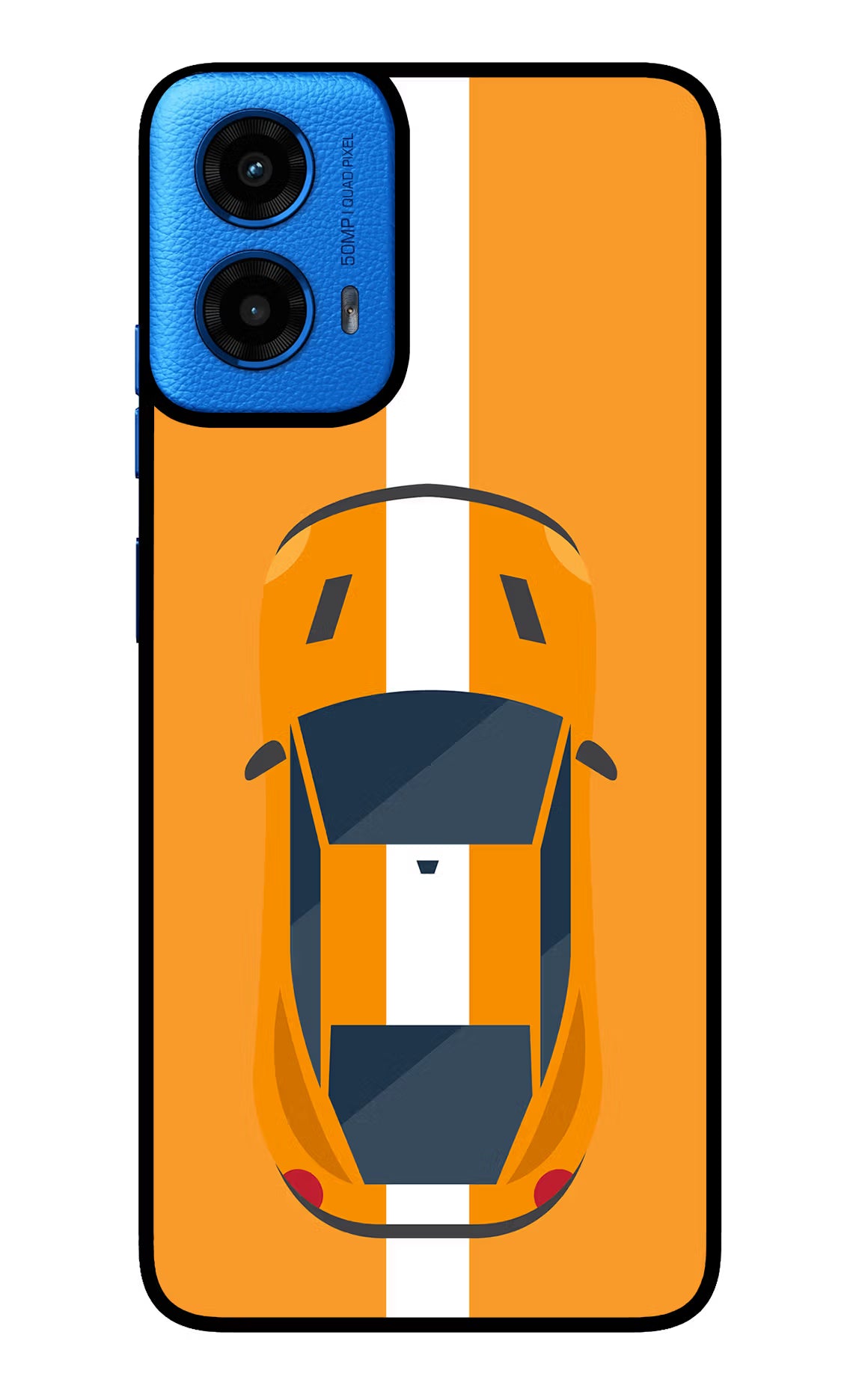 Highway Pursuit Moto G45 Glass Case Back Cover by Casekaro