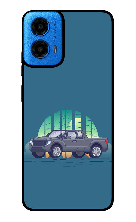 Retro Garage Vibe Moto G45 Glass Case