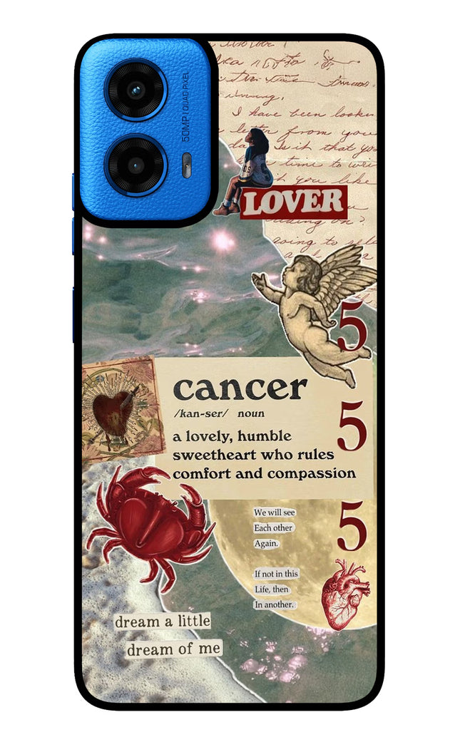 Cancer Zodiac Moto G45 Glass Case Back Cover by Casekaro