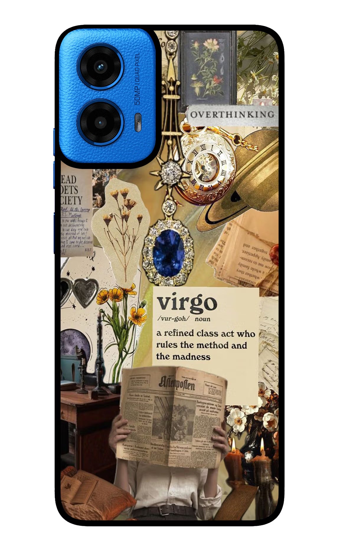 Virgo Zodiac Moto G45 Glass Case