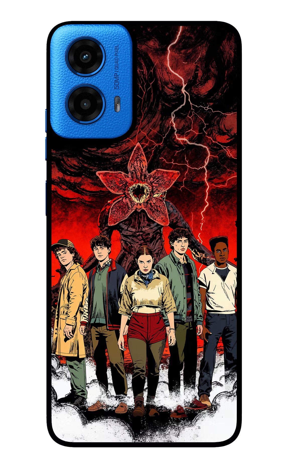 Ordinary Things Characters Moto G45 Glass Case