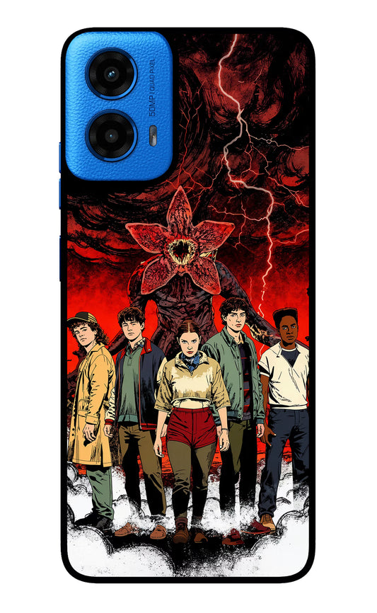 Ordinary Things Characters Moto G45 Glass Case