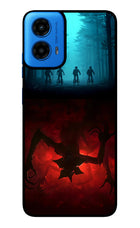 Ordinary Things Downside Up Moto G45 Glass Case Back Cover by Casekaro