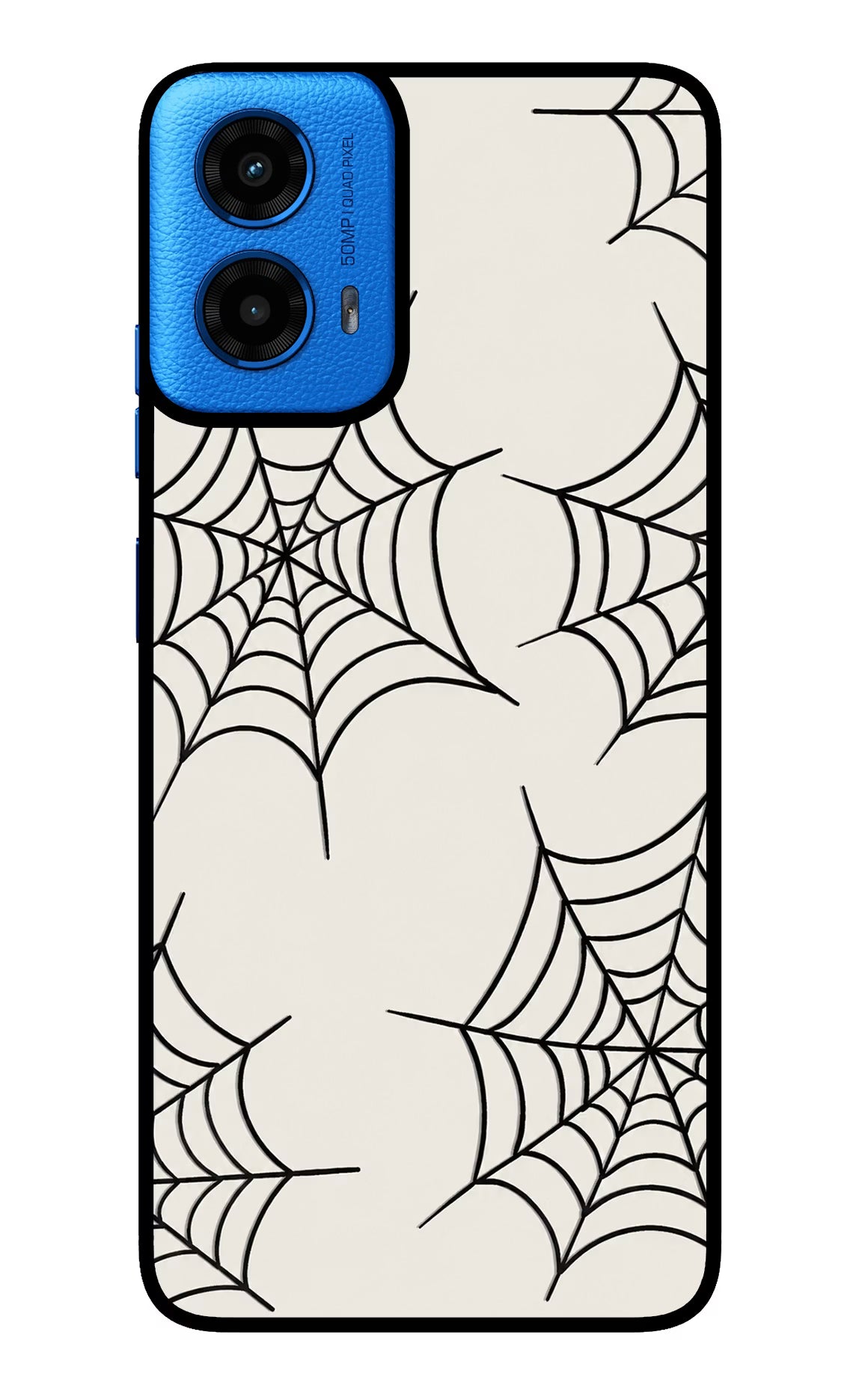 Spider Web Moto G45 Glass Case