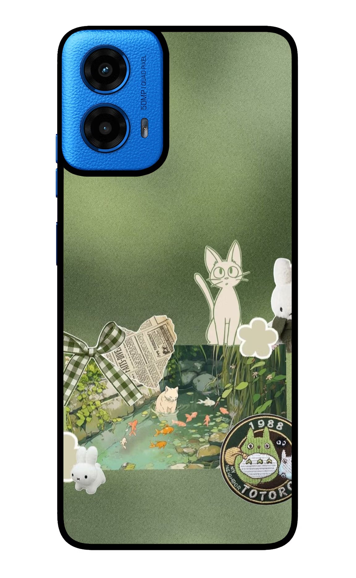 Aesthetic anime Moto G45 Glass Case