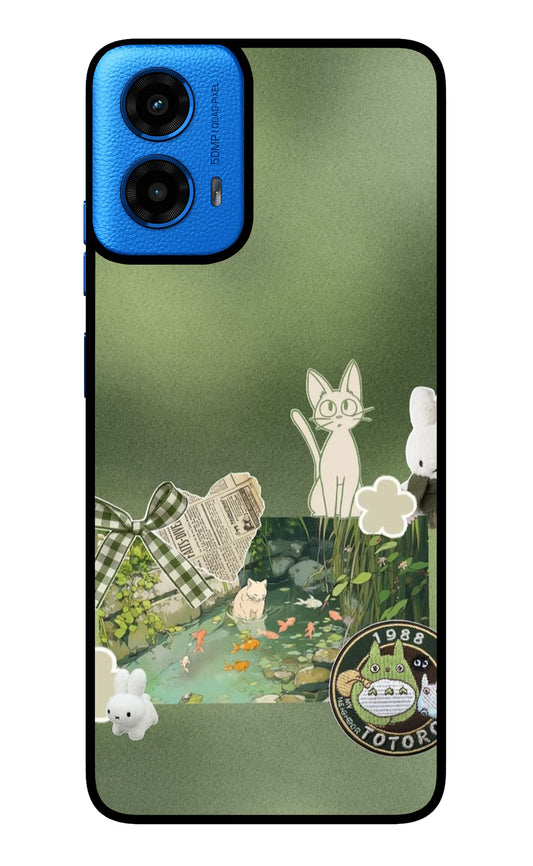 Aesthetic anime Moto G45 Glass Case